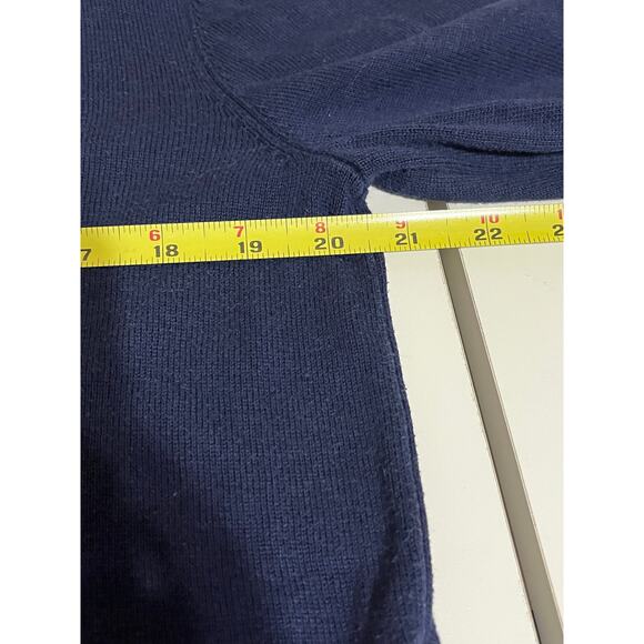 Chicos Preppy Navy Blue Layered knit Sweater - Size 1- EUC - Picture 5 of 5